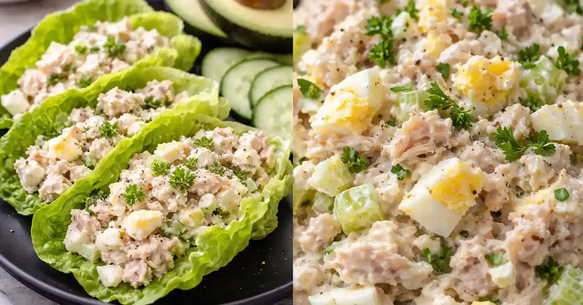 Healthy Keto Low Carb Tuna Egg Salad