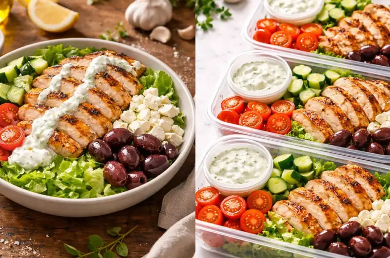 Keto Low-Carb Greek Chicken Bowls Recipe Quick and Easy