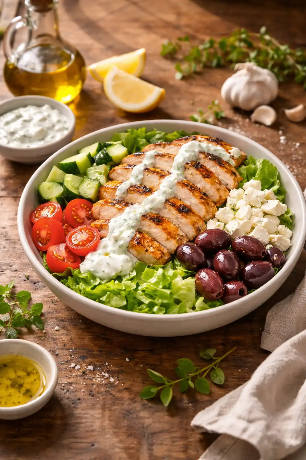 low carb greek bowls