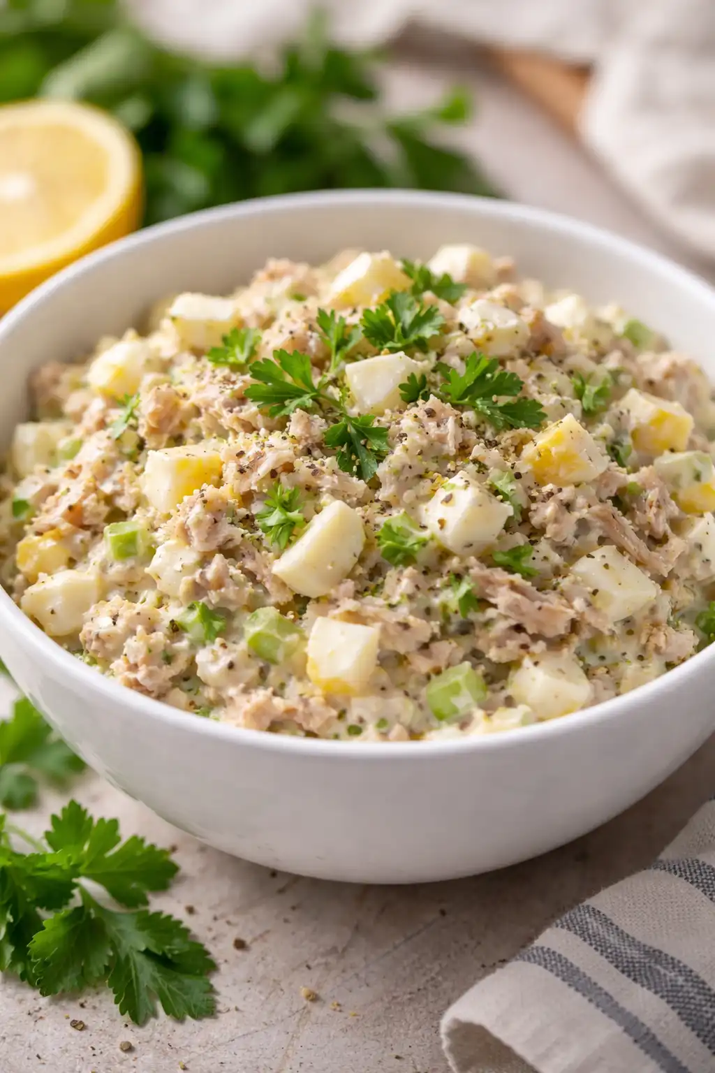 low carb tuna egg salad